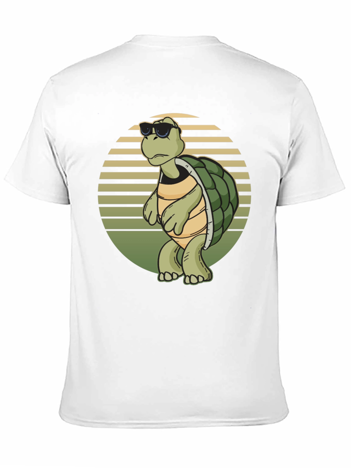 Cool Turtle Graphic Tee - Black Cotton Shirt
