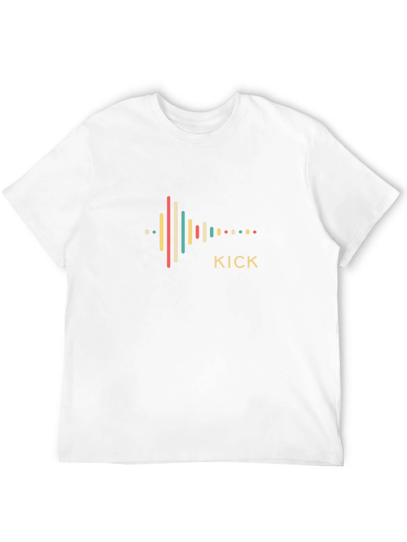 Kick Graphic Print Black T-Shirt
