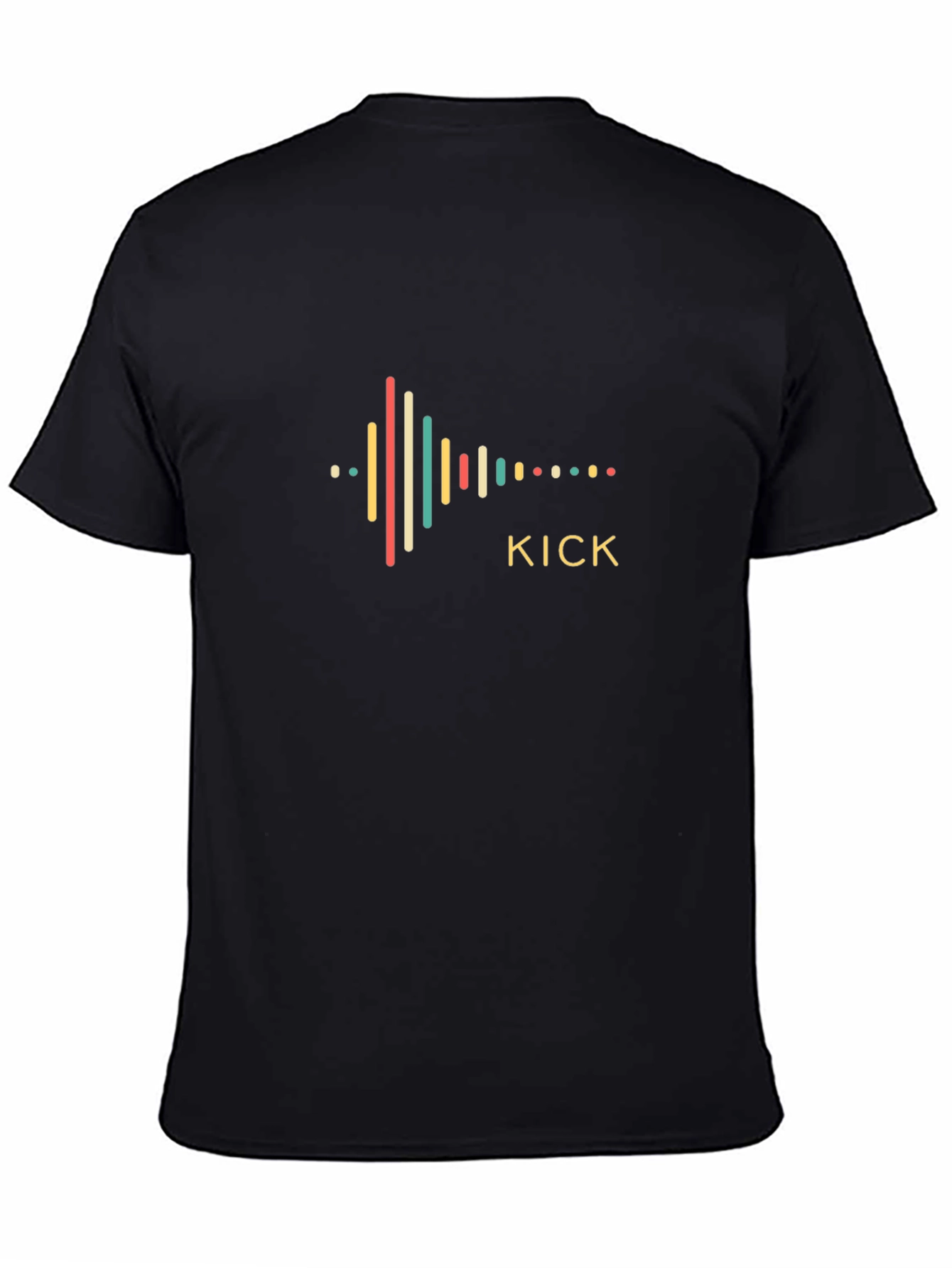 Kick Graphic Print Black T-Shirt