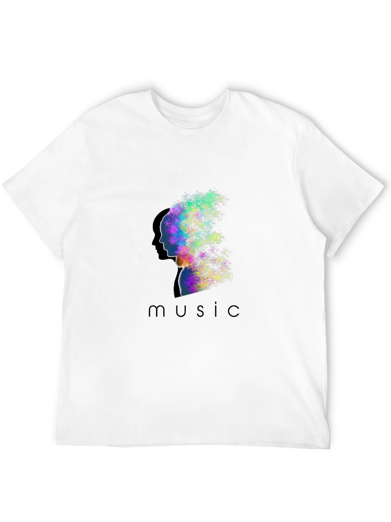 Music Silhouette Graphic T-Shirt - Artistic Design