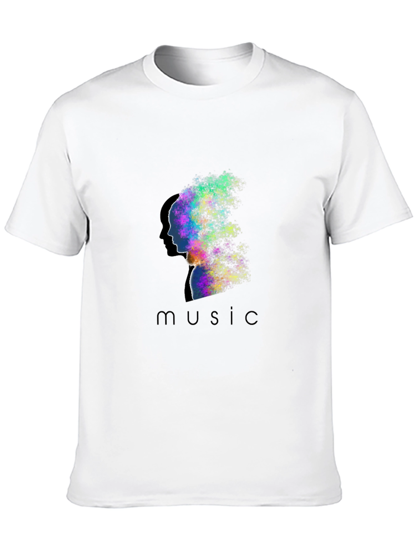 Music Silhouette Graphic T-Shirt - Artistic Design