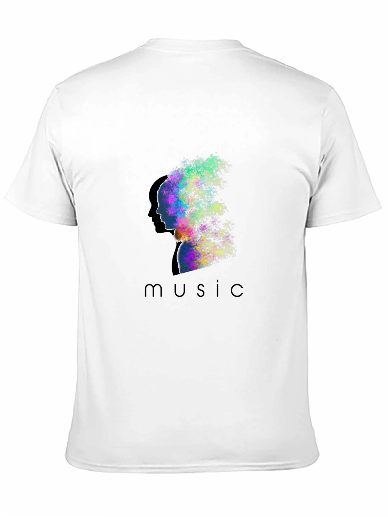 Music Silhouette Graphic T-Shirt - Artistic Design