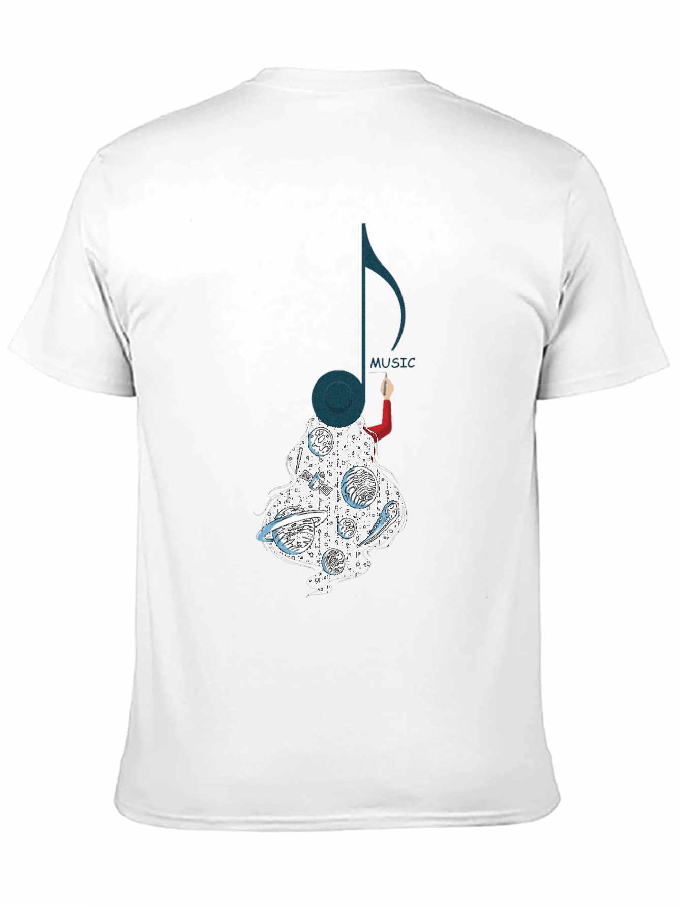 Music Note Graphic Tee - Stylish Unisex T-Shirt
