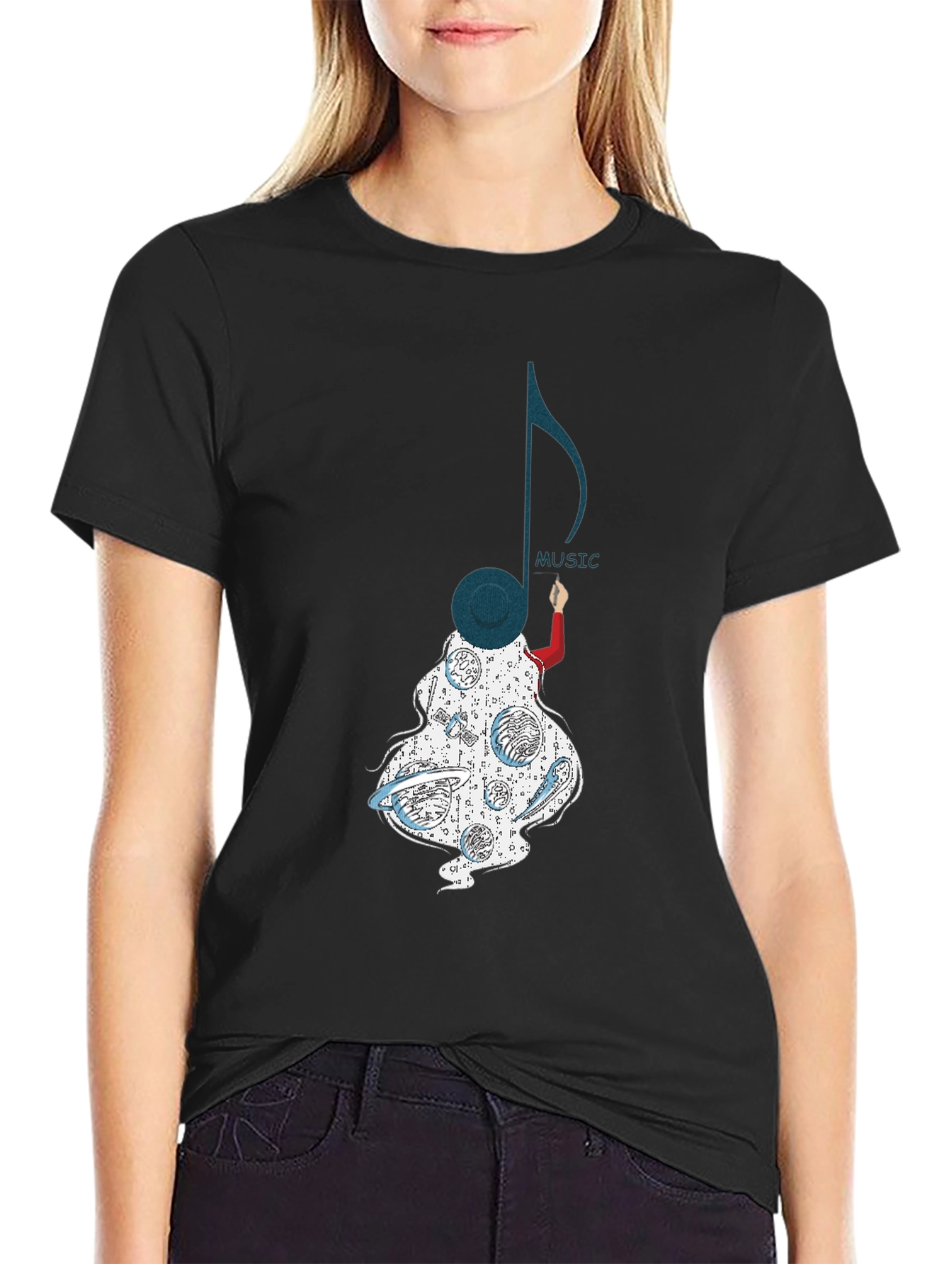 Music Note Graphic Tee - Stylish Unisex T-Shirt