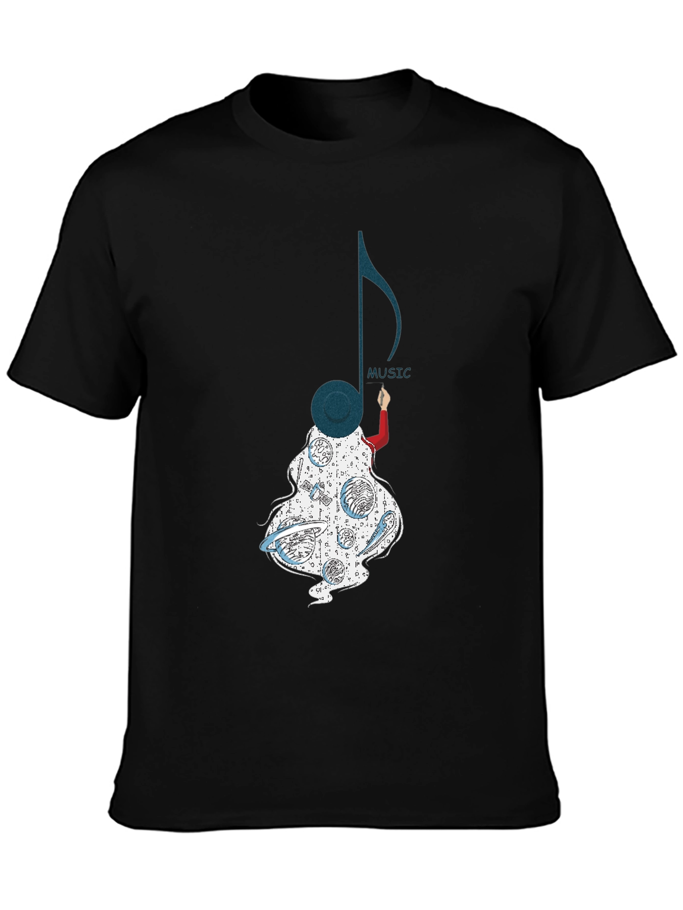 Music Note Graphic Tee - Stylish Unisex T-Shirt