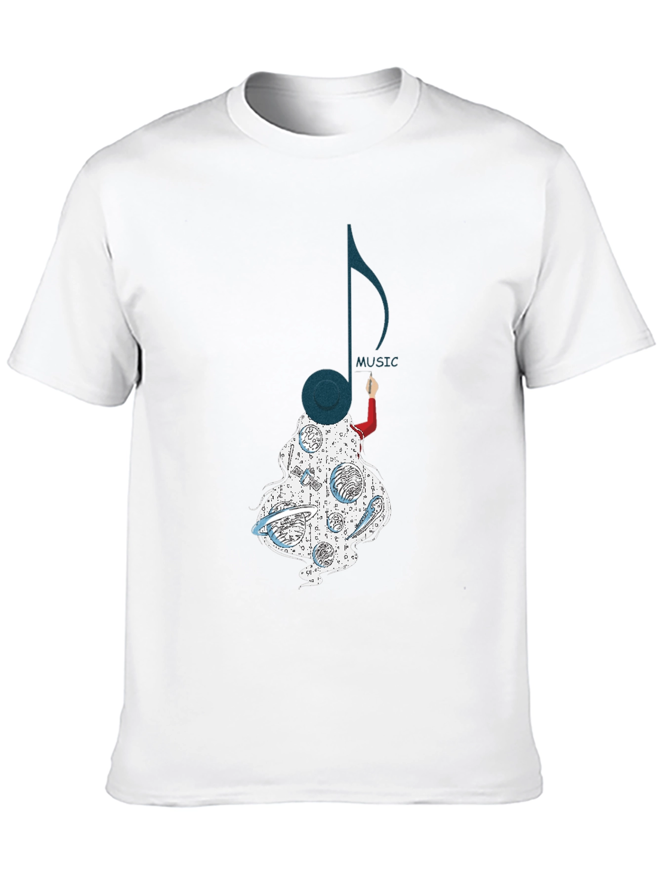 Music Note Graphic Tee - Stylish Unisex T-Shirt