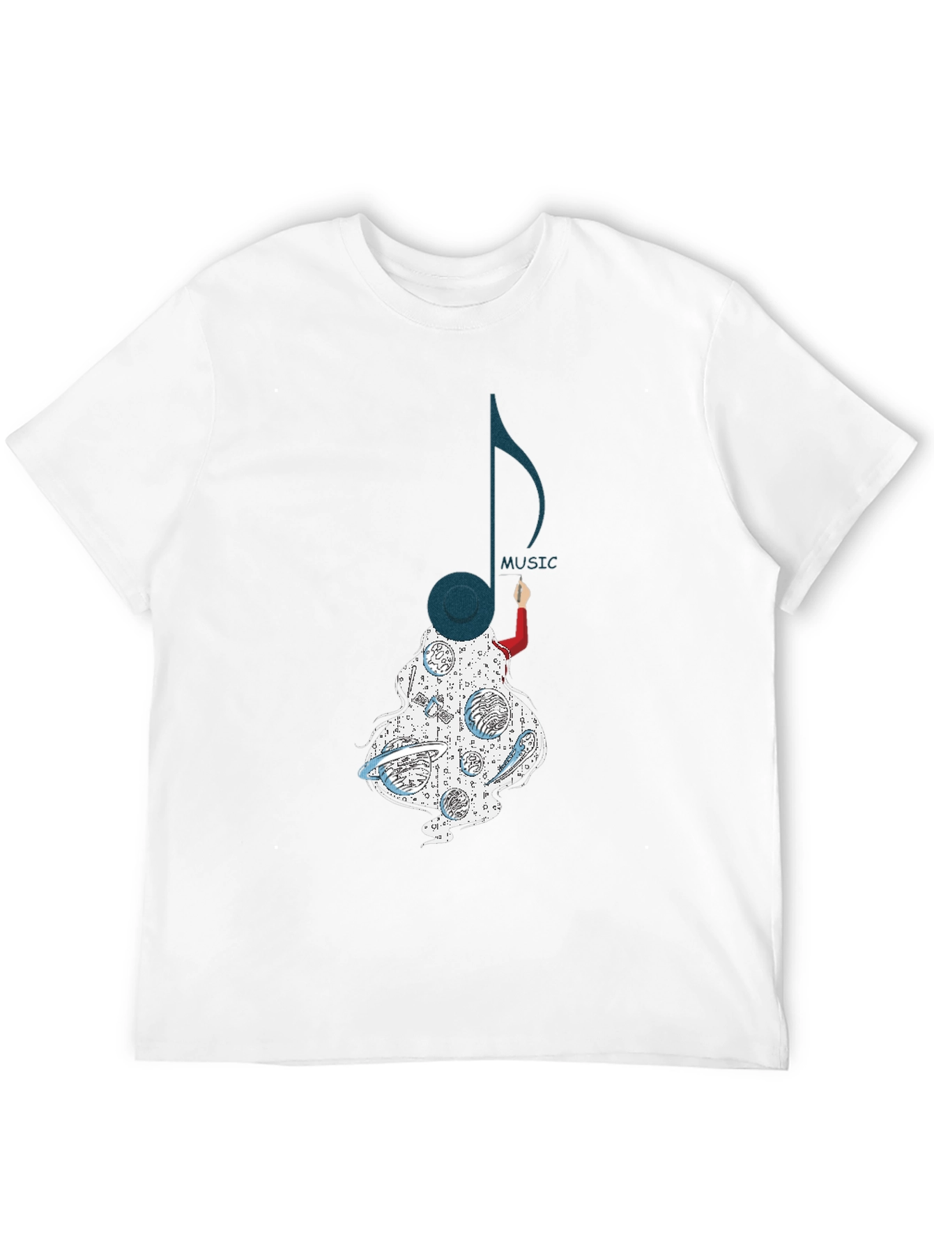 Music Note Graphic Tee - Stylish Unisex T-Shirt