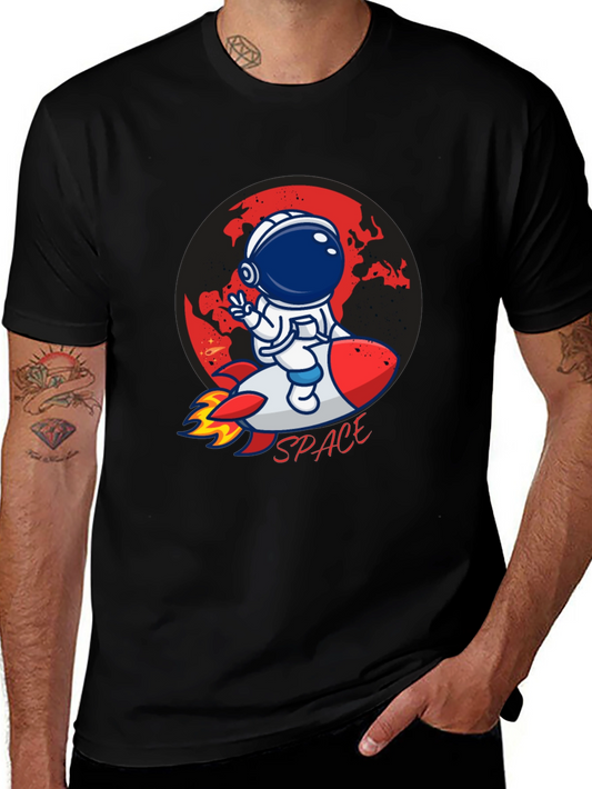 Astronaut in Space Graphic T-Shirt