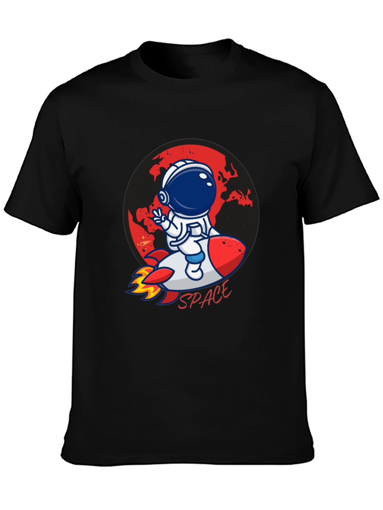 Astronaut in Space Graphic T-Shirt