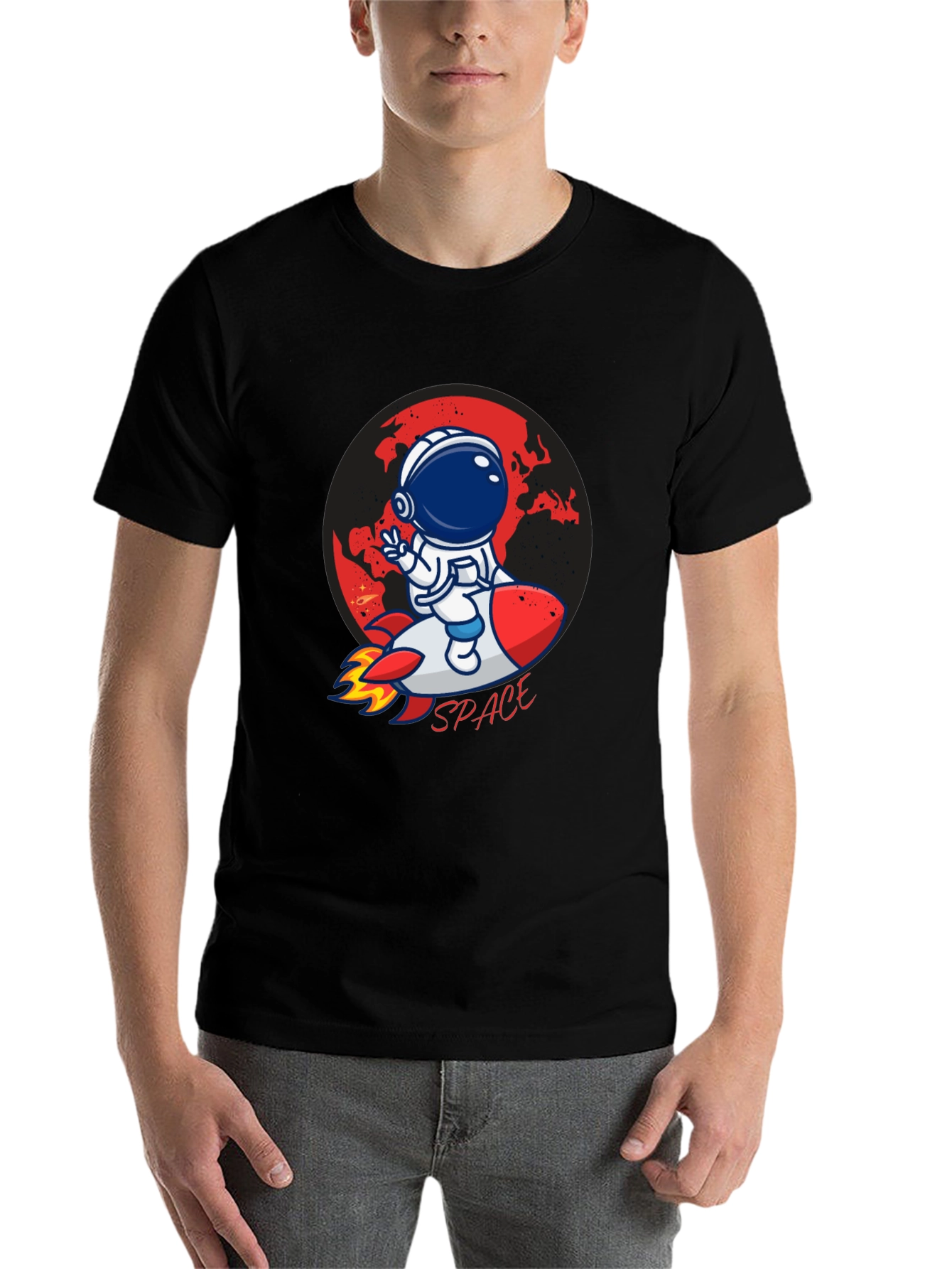 Astronaut in Space Graphic T-Shirt