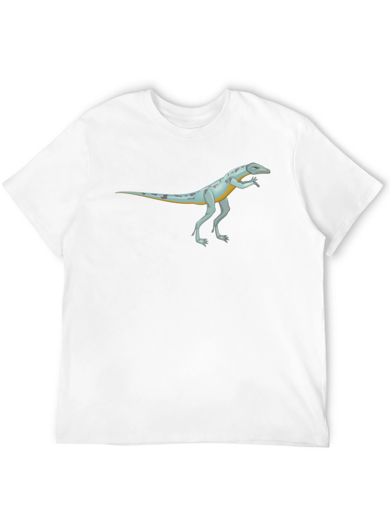 Cool Reptile Cartoon Graphic Black T-Shirt