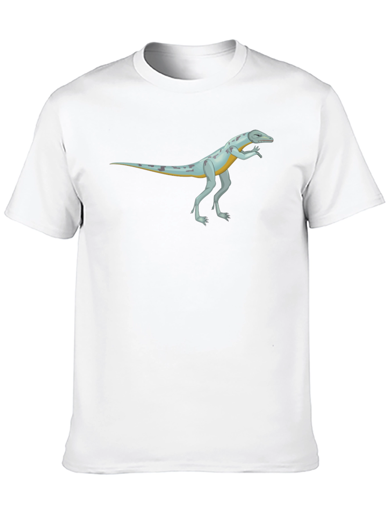 Cool Reptile Cartoon Graphic Black T-Shirt