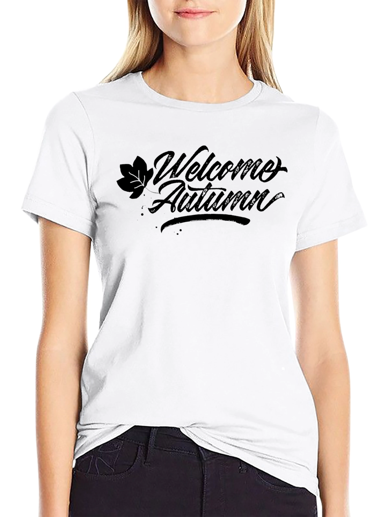 Welcome Autumn Black T-Shirt