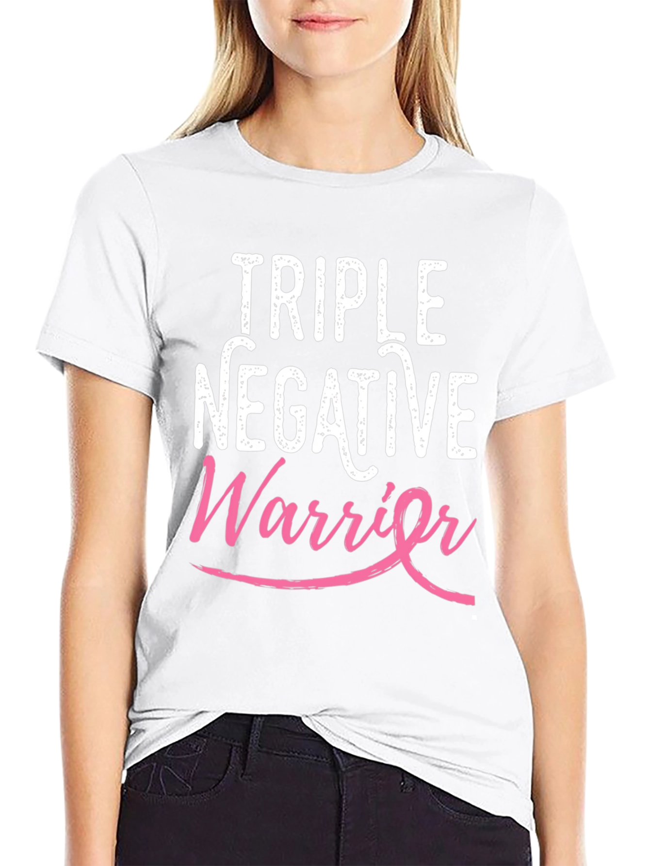 Triple Negative Warrior Breast Cancer Awareness T-Shirt