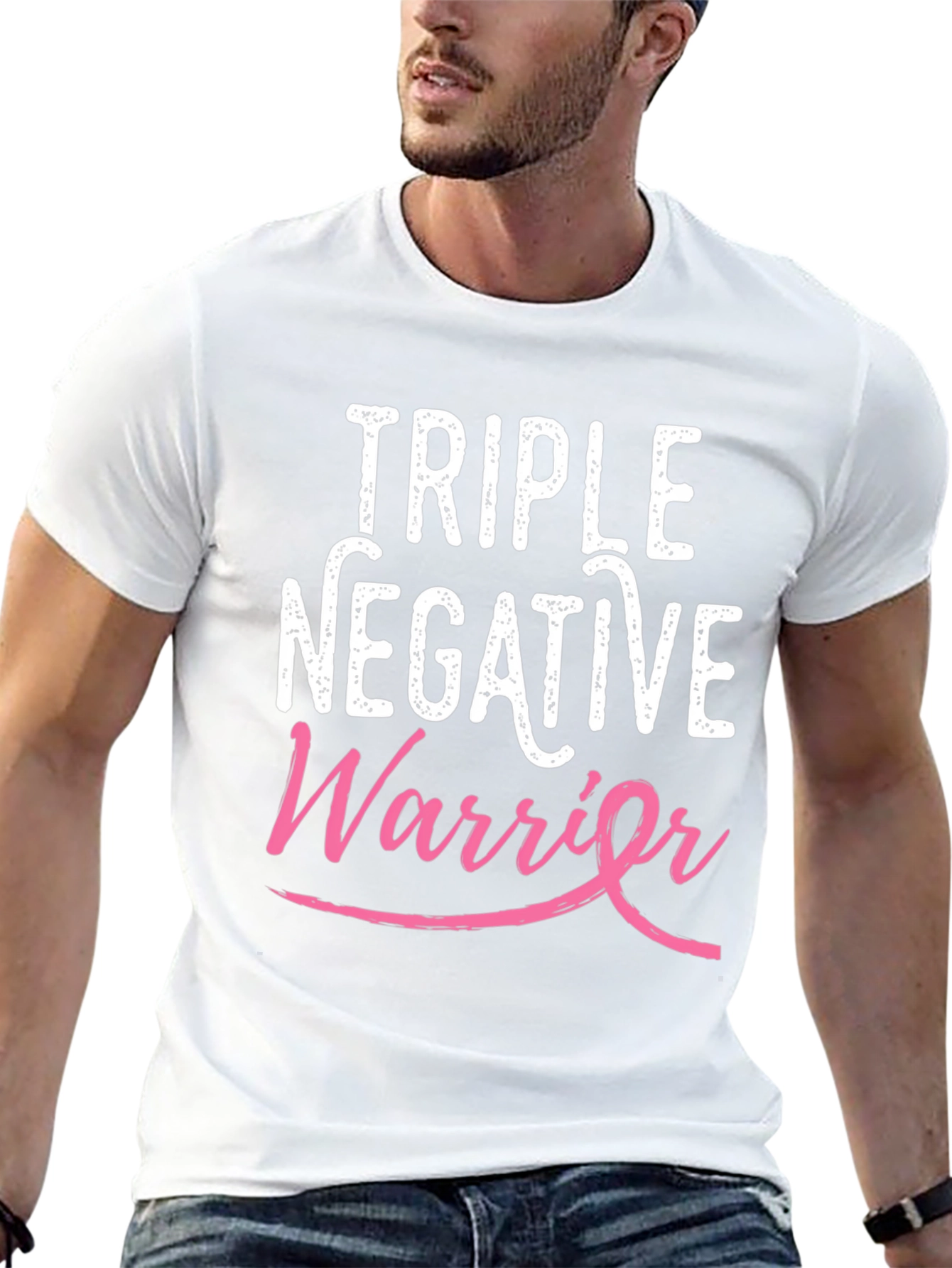 Triple Negative Warrior Breast Cancer Awareness T-Shirt