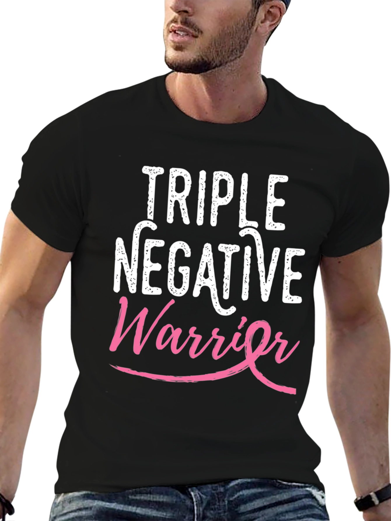 Triple Negative Warrior Breast Cancer Awareness T-Shirt