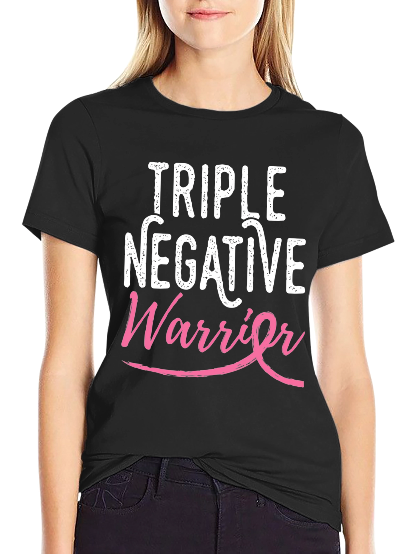 Triple Negative Warrior Breast Cancer Awareness T-Shirt