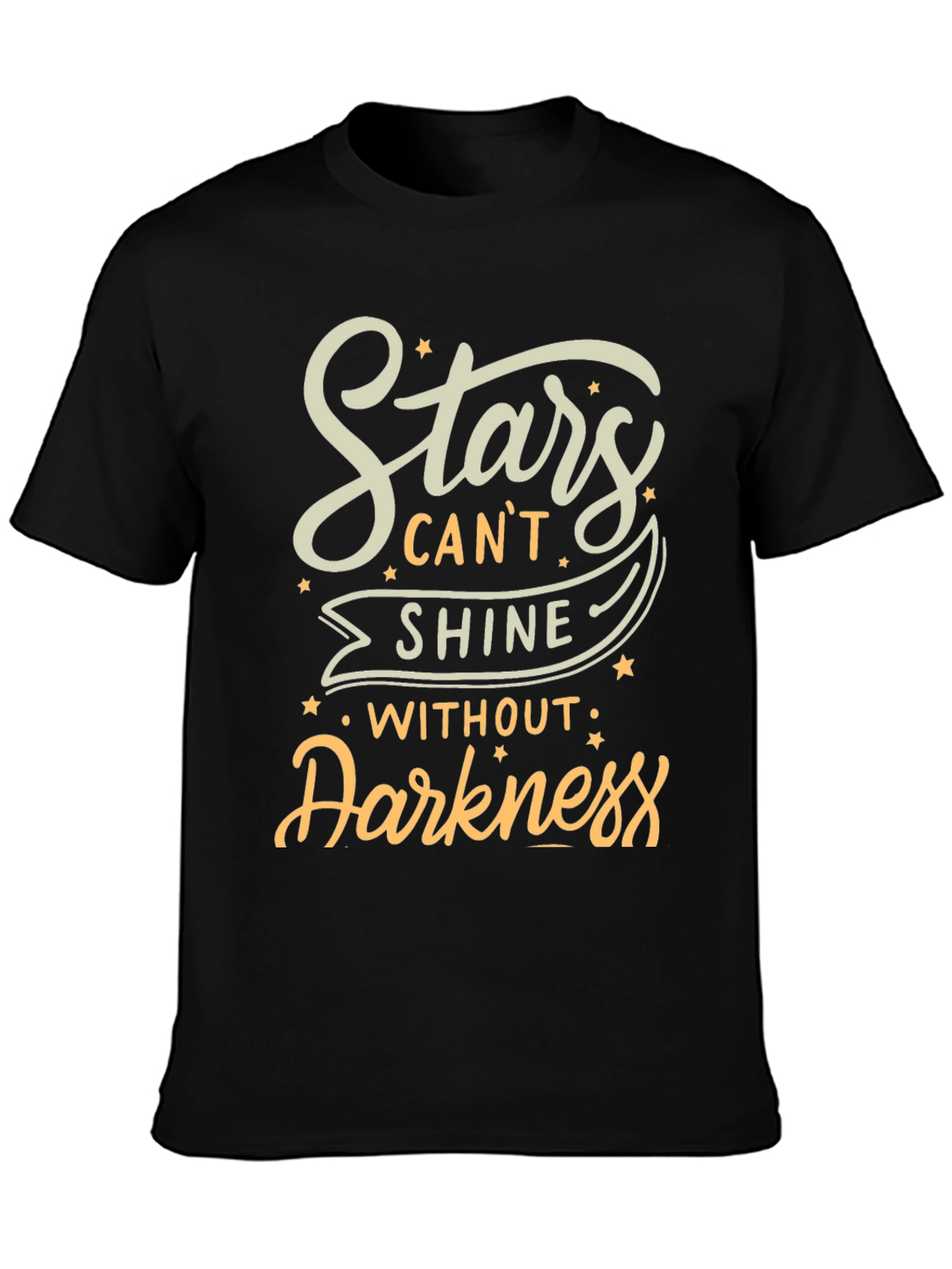 Stars Cant Shine Black T-Shirt