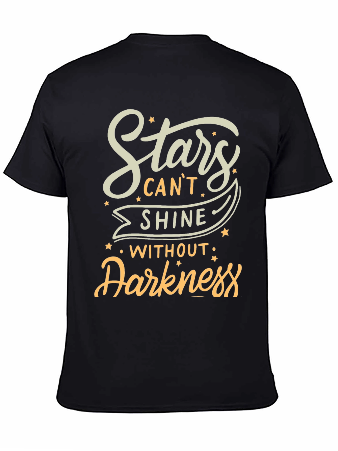 Stars Cant Shine Black T-Shirt