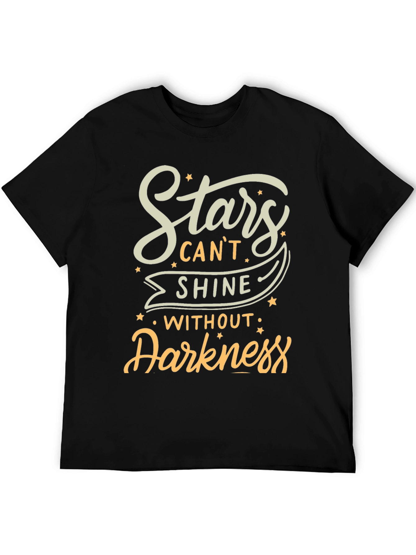 Stars Cant Shine Black T-Shirt