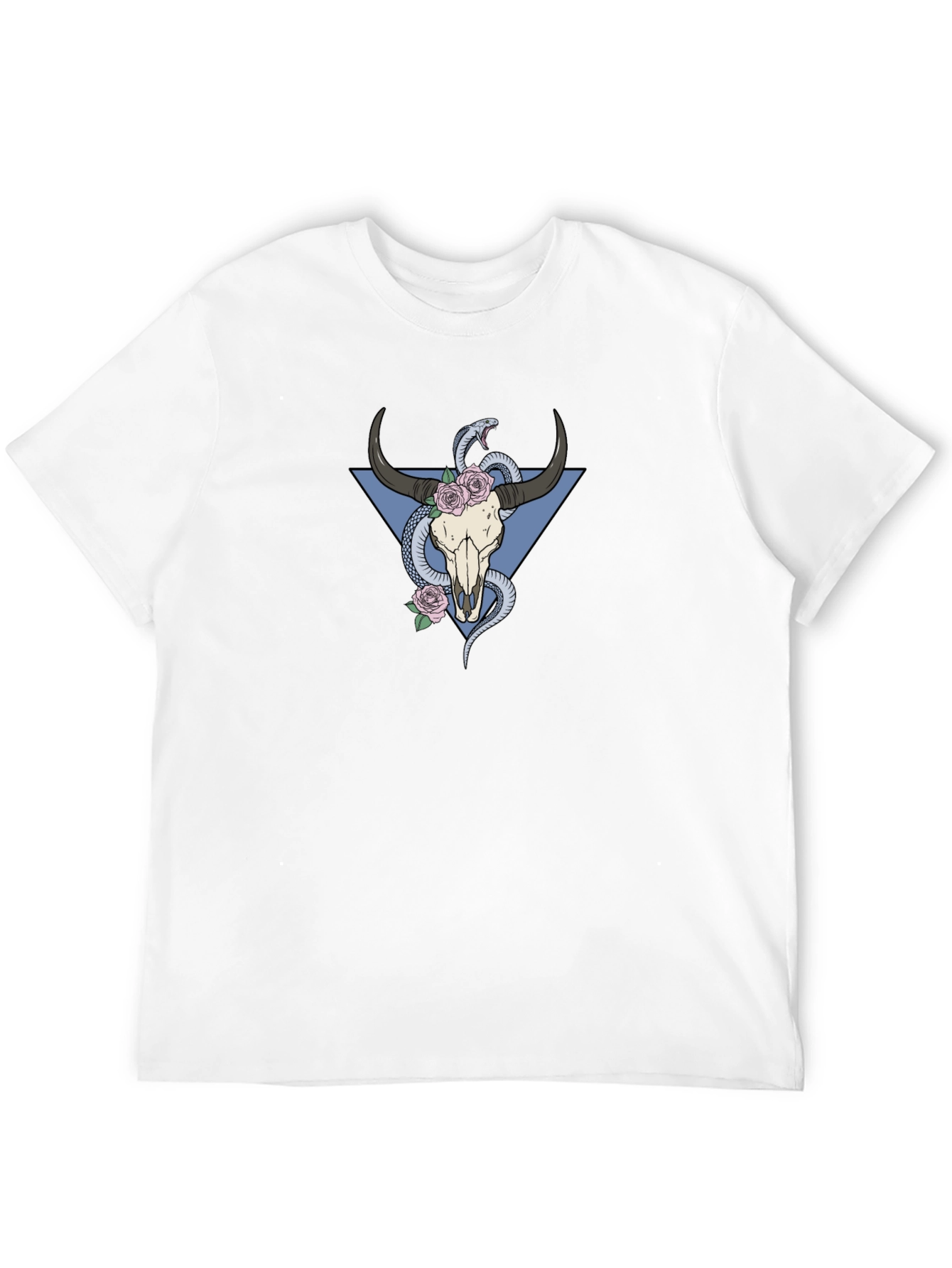 Skull & Snake Graphic T-Shirt - Cool Unique Design