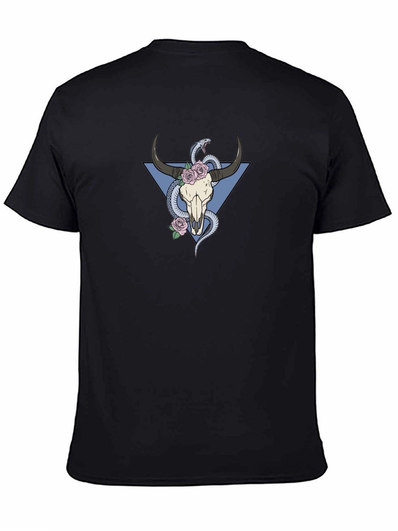 Skull & Snake Graphic T-Shirt - Cool Unique Design