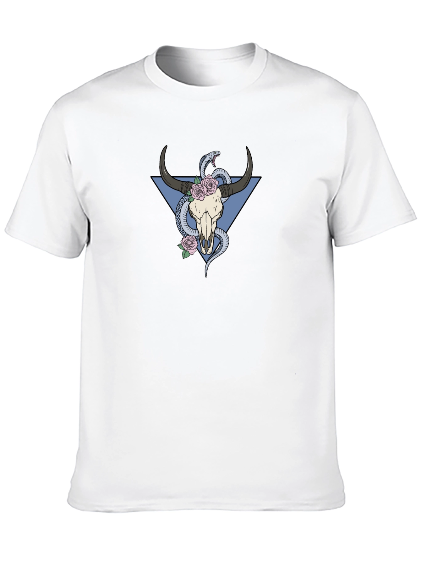 Skull & Snake Graphic T-Shirt - Cool Unique Design