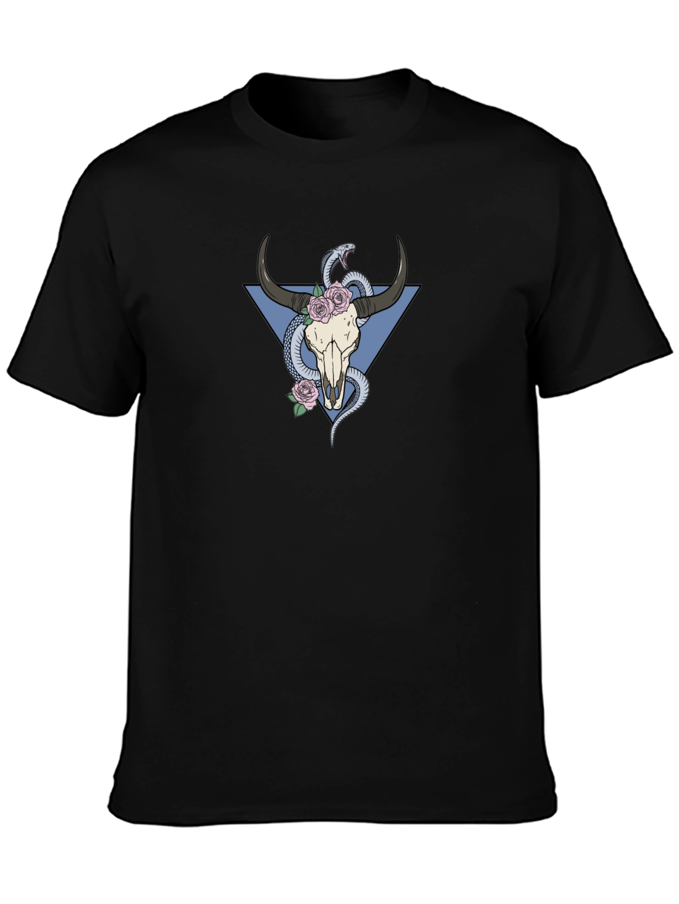 Skull & Snake Graphic T-Shirt - Cool Unique Design