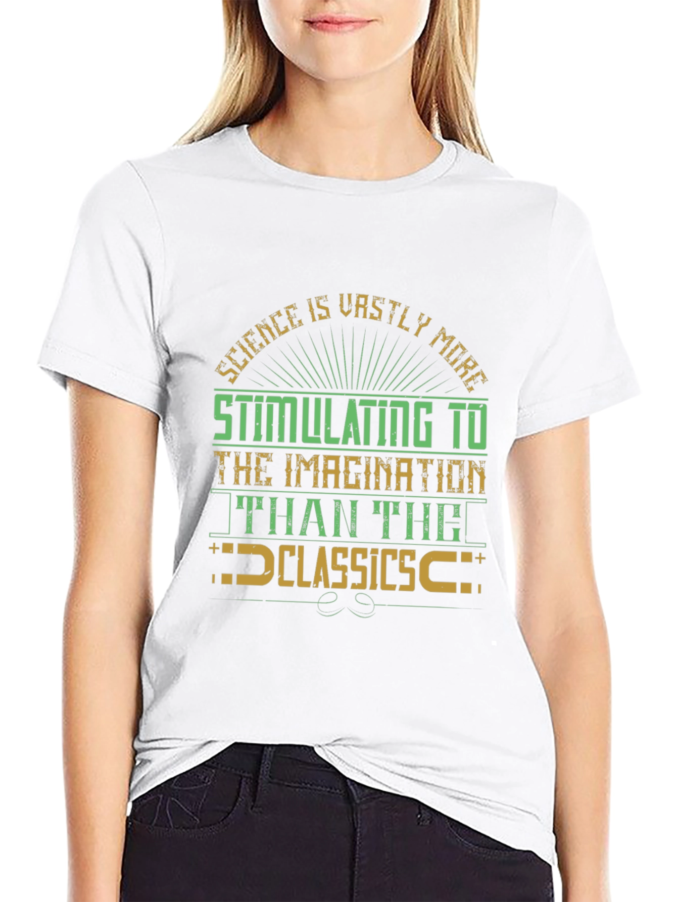 Science vs Classics Graphic T-Shirt