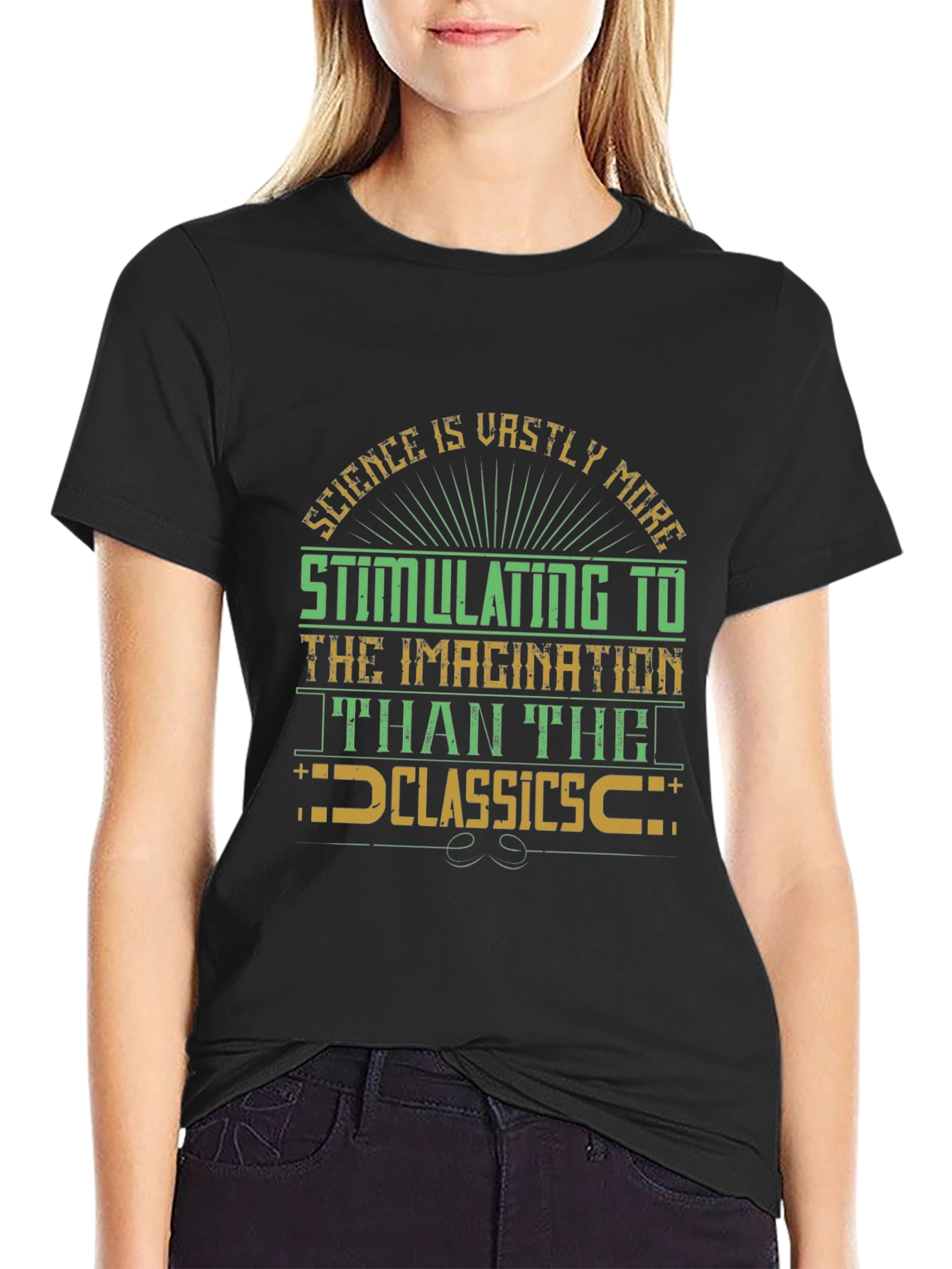 Science vs Classics Graphic T-Shirt