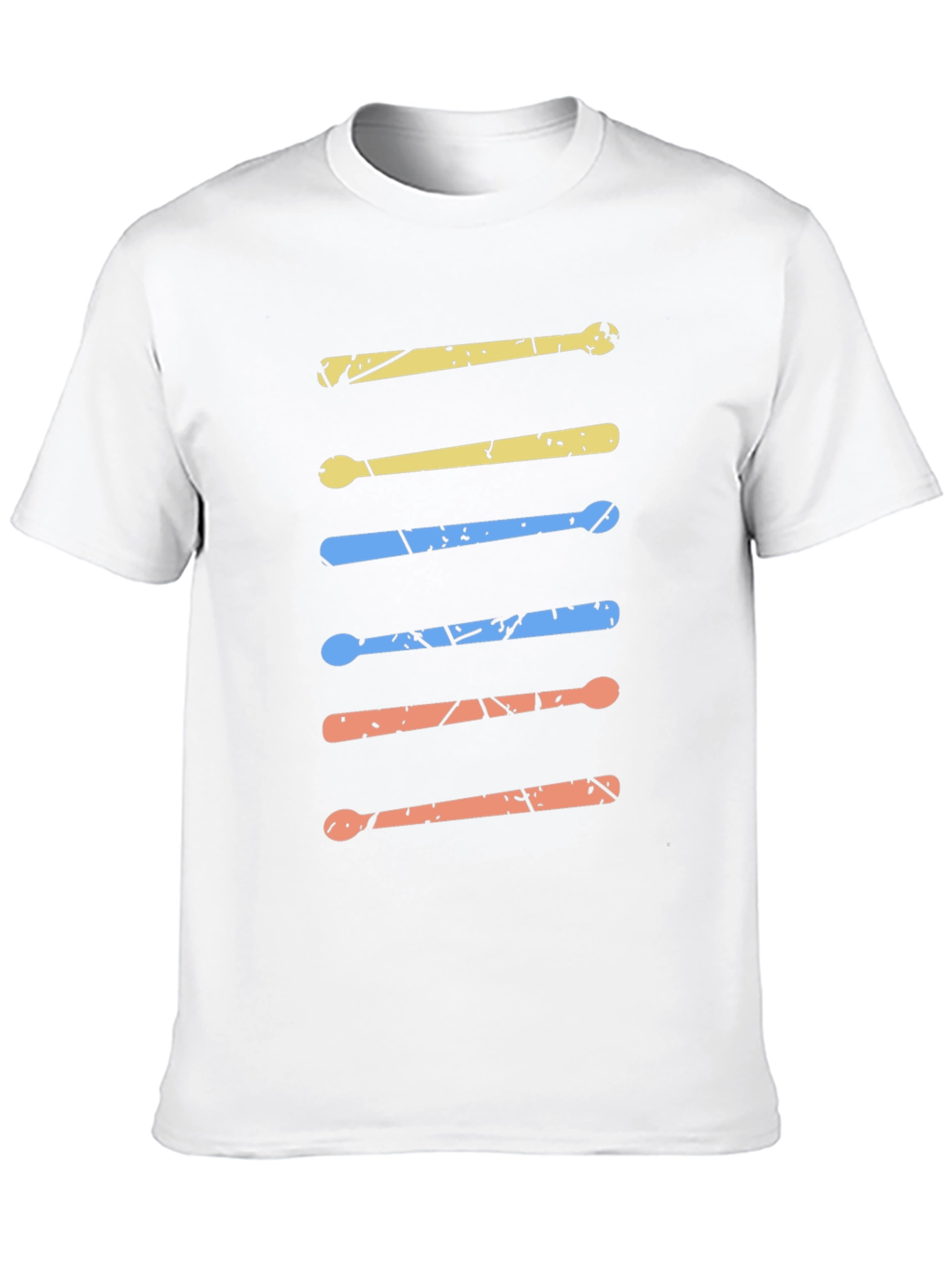 Drum Sticks Graphic Tee - Retro Music Lover Shirt