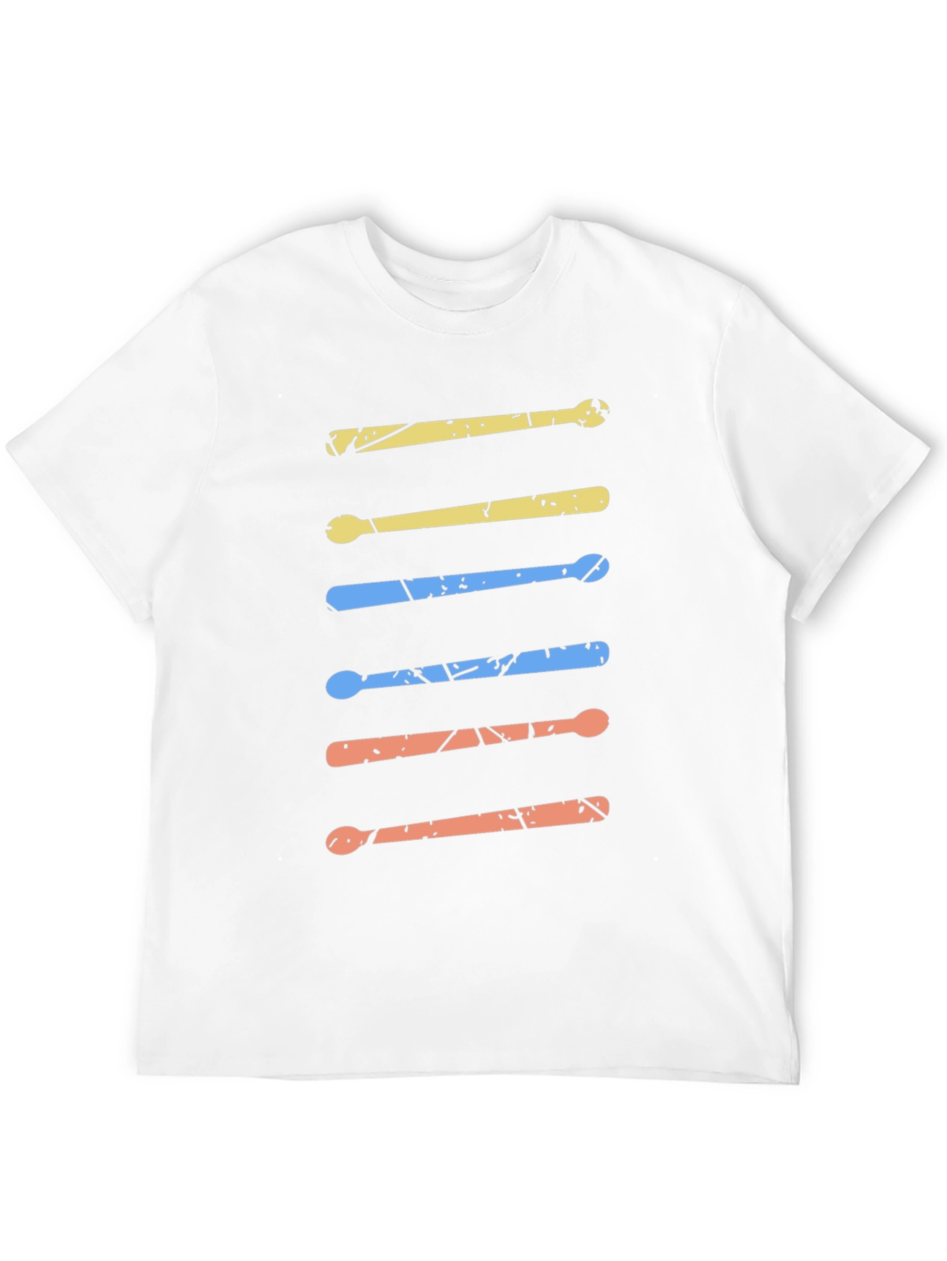 Drum Sticks Graphic Tee - Retro Music Lover Shirt