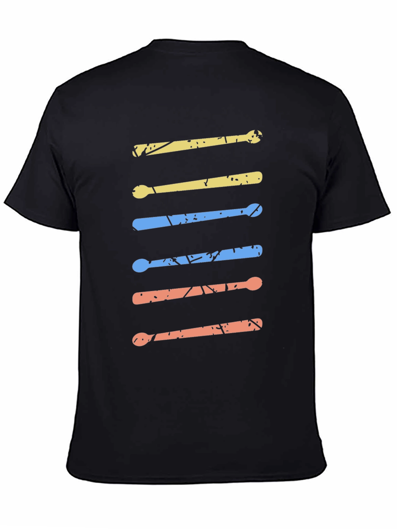 Drum Sticks Graphic Tee - Retro Music Lover Shirt