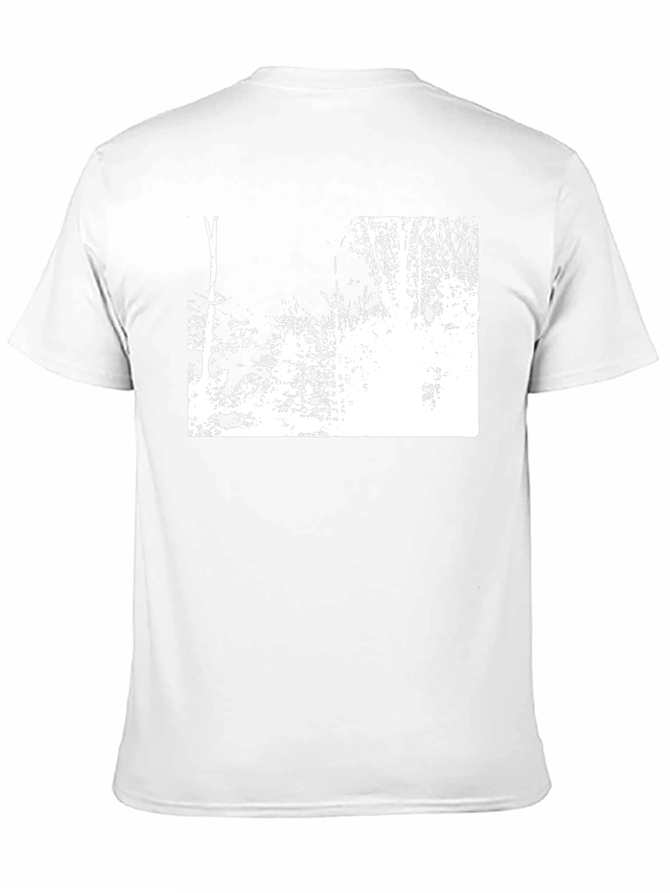 Abstract Forest Graphic Tee - Black Cotton