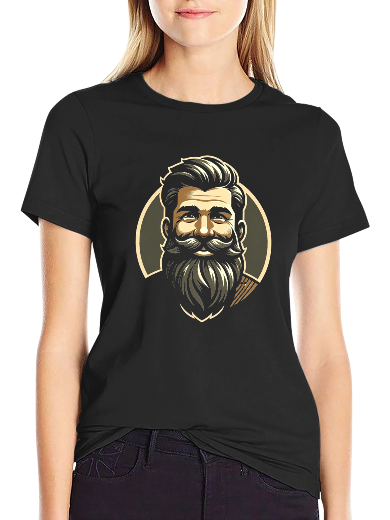 Bearded Man Graphic Tee - Stylish & Unique
