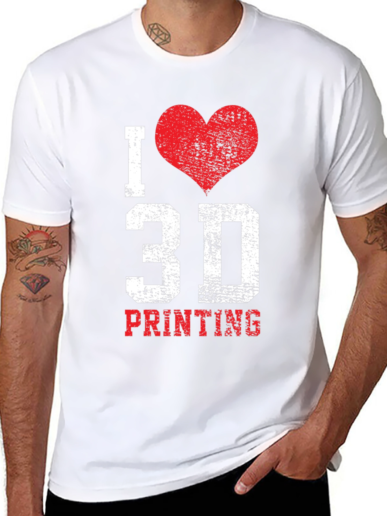 I Heart 3D Printing T-Shirt - Unique Design