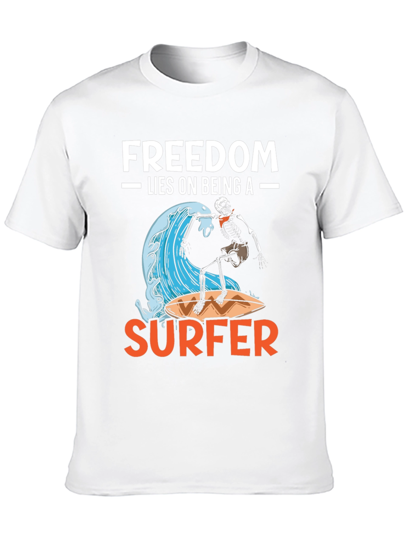 Freedom Surfer Graphic Tee - Ride the Wave!