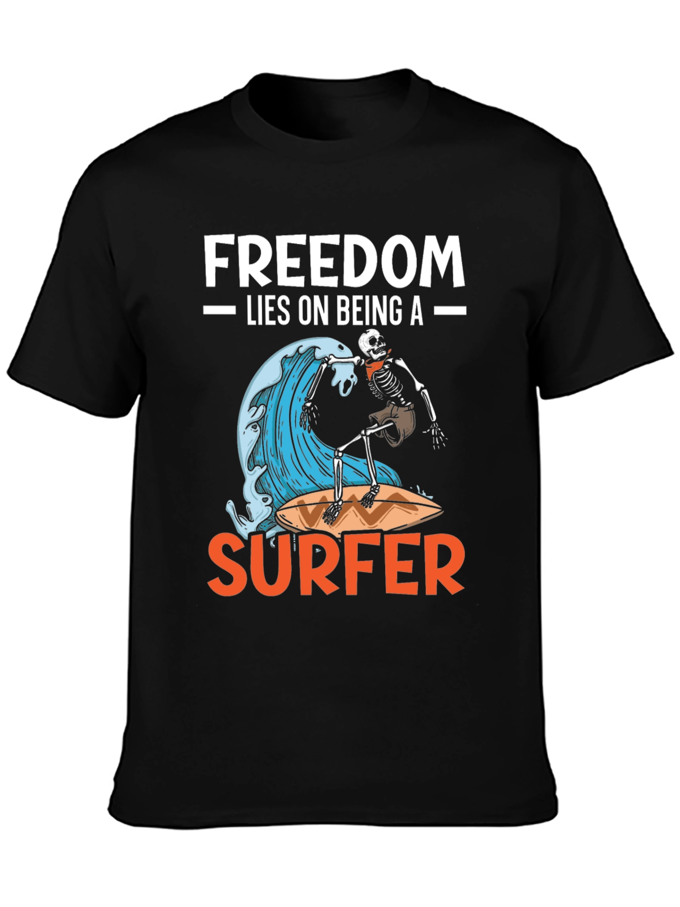 Freedom Surfer Graphic Tee - Ride the Wave!
