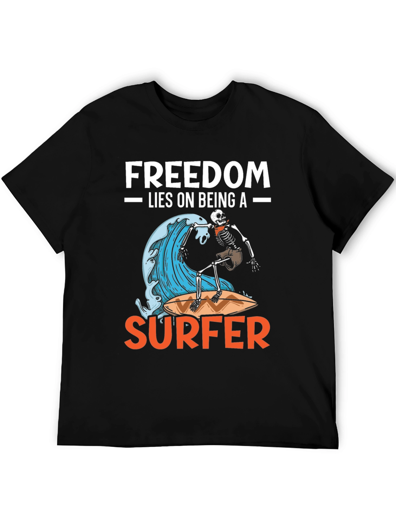 Freedom Surfer Graphic Tee - Ride the Wave!