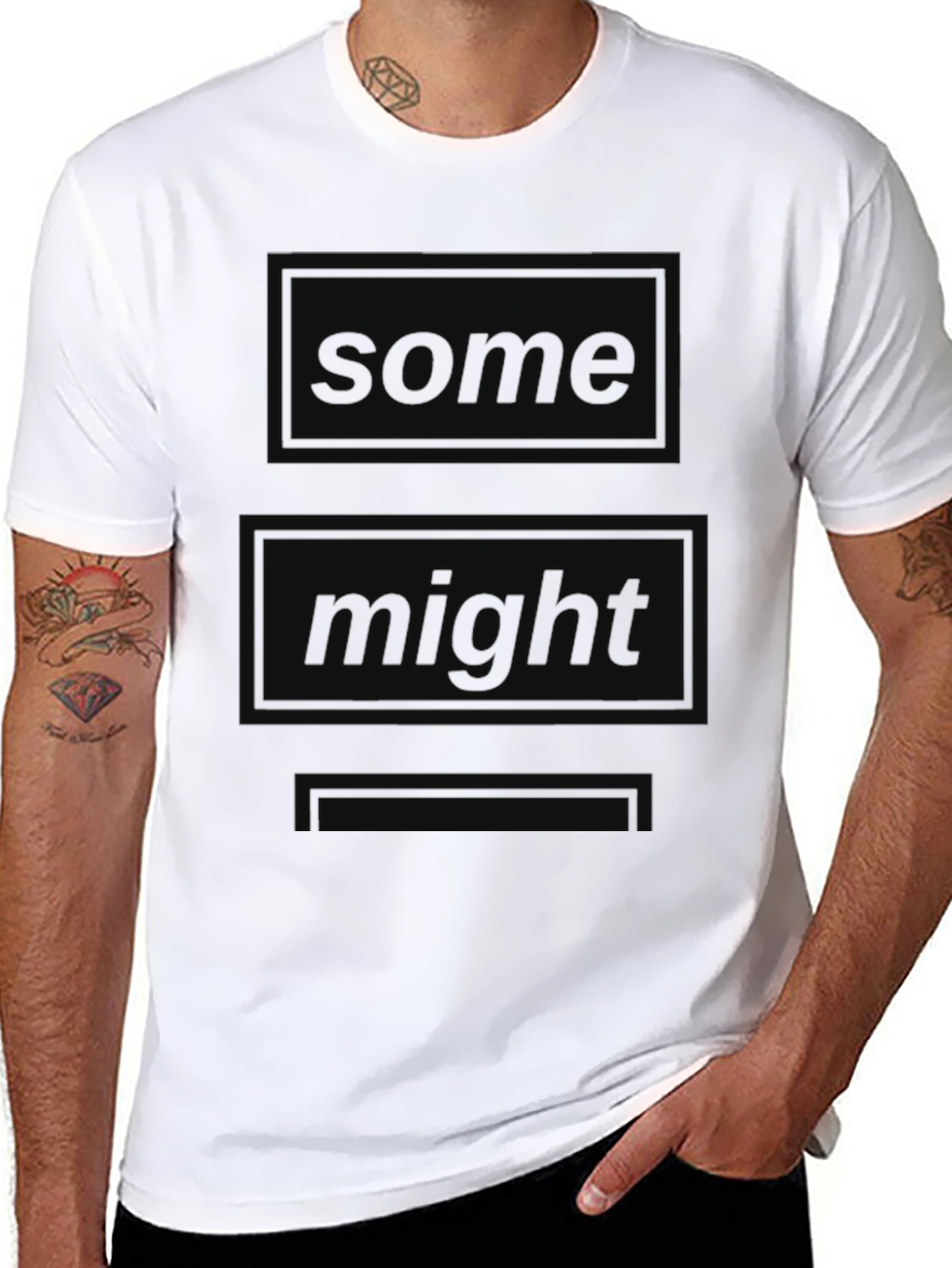 Some Might Say Oasis Inspired Black T-Shirt