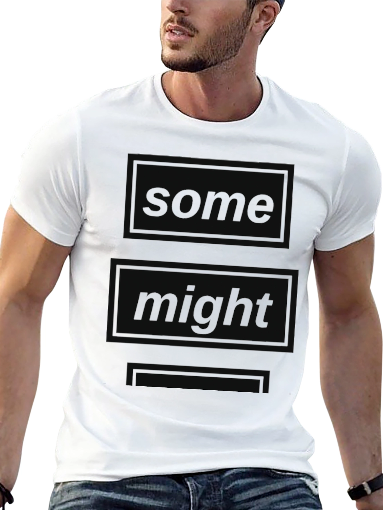 Some Might Say Oasis Inspired Black T-Shirt
