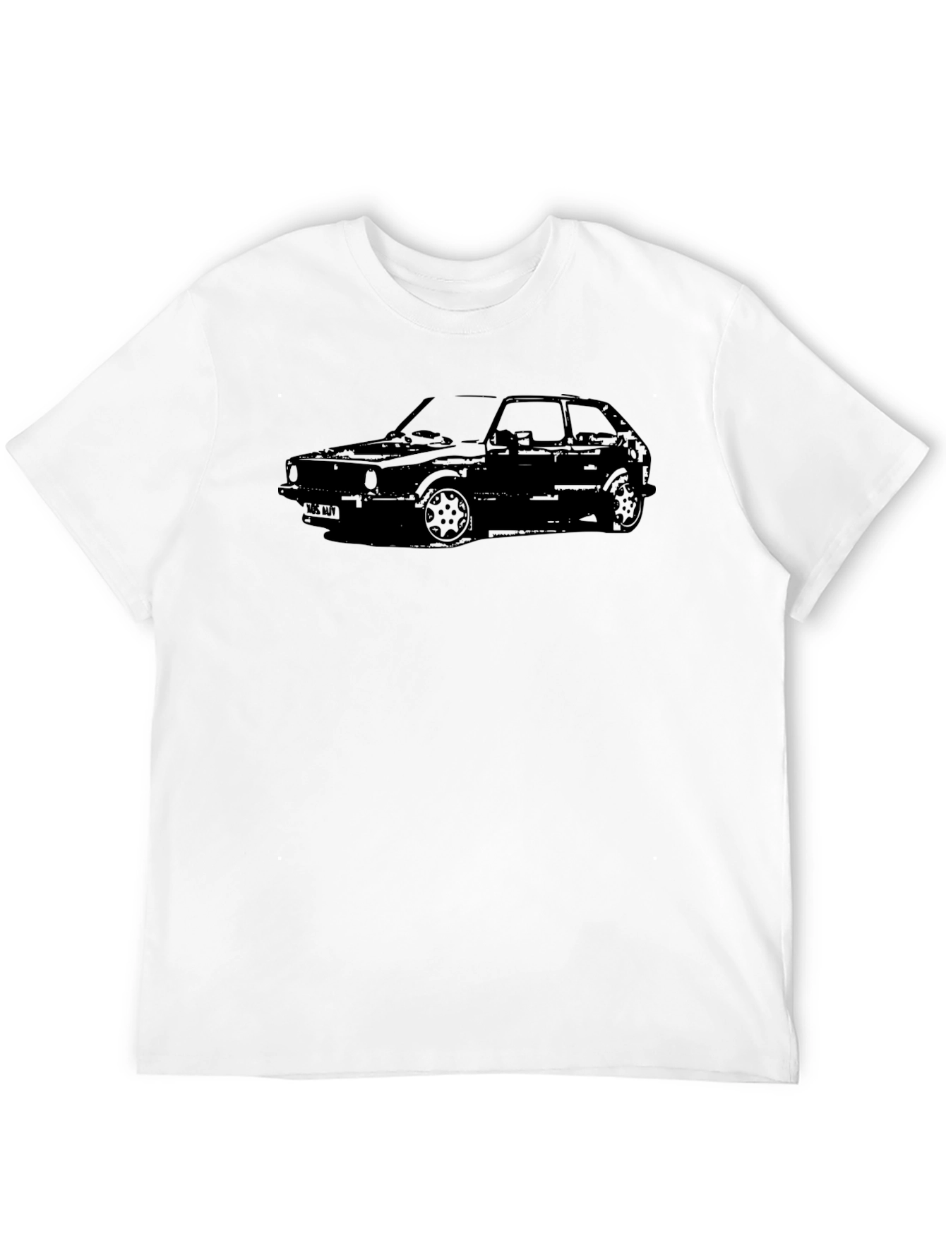 Classic Car Graphic Tee - Black Cotton