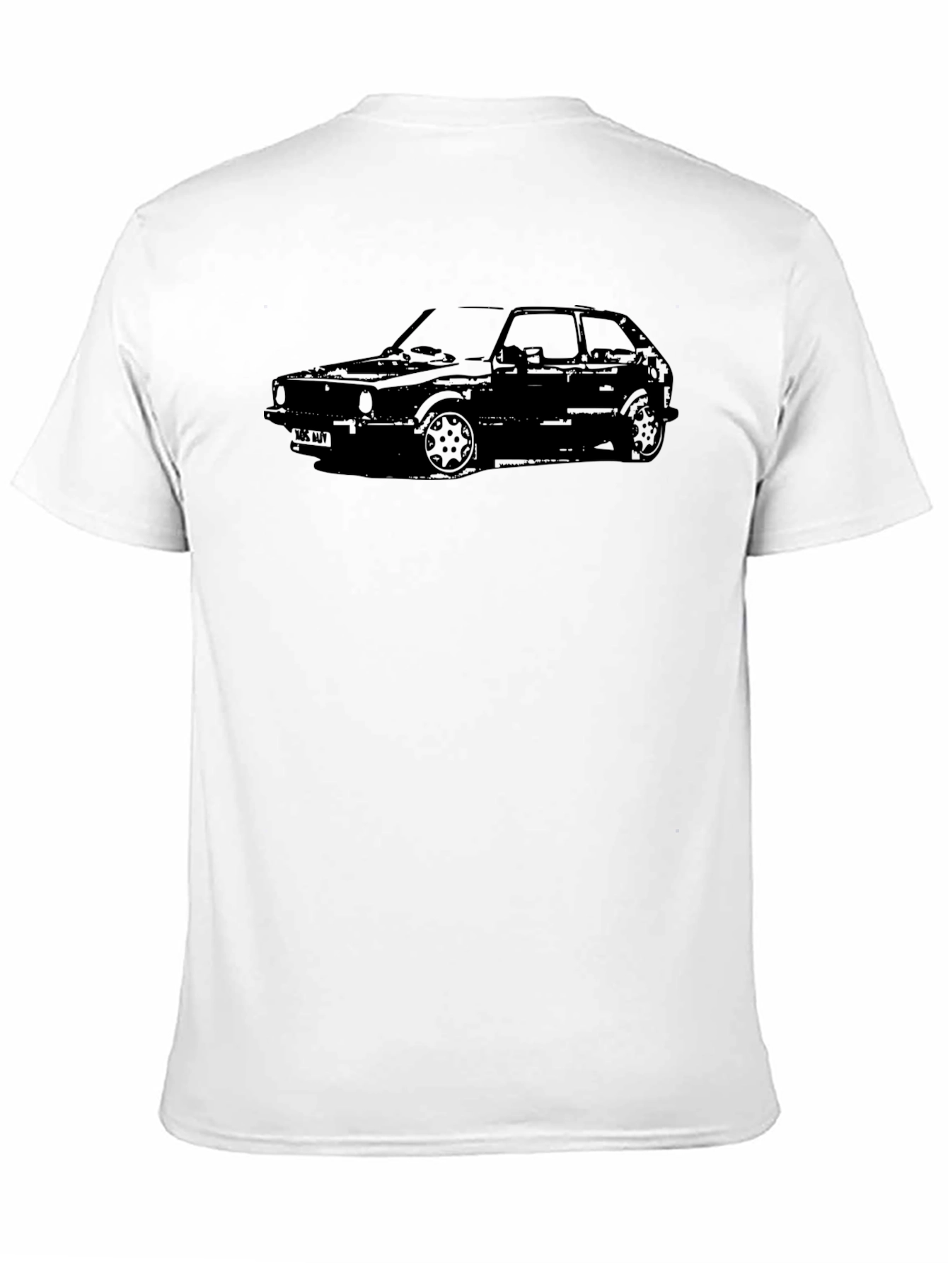 Classic Car Graphic Tee - Black Cotton