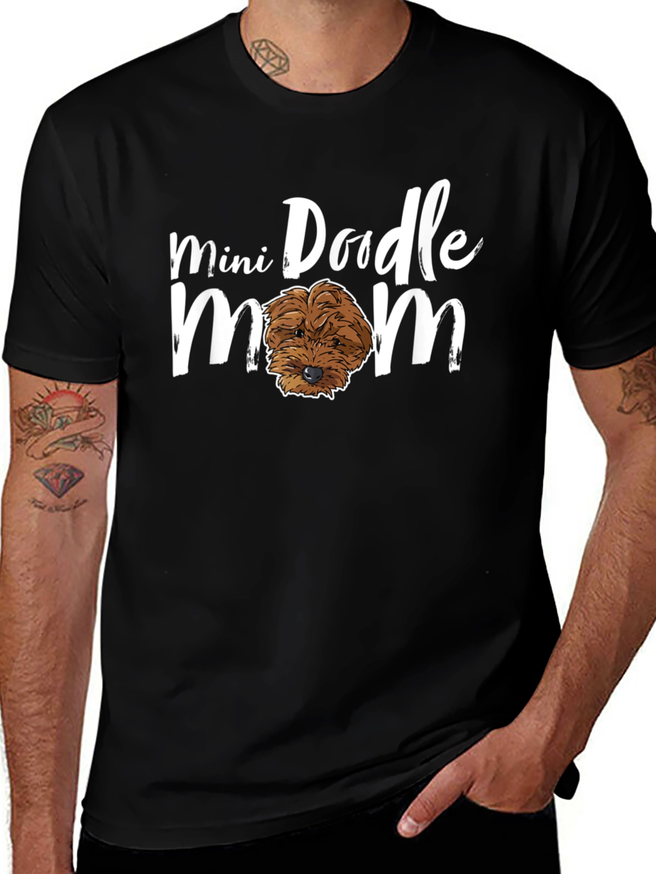 Mini Doodle Mom Graphic Tee - Dog Lover Shirt