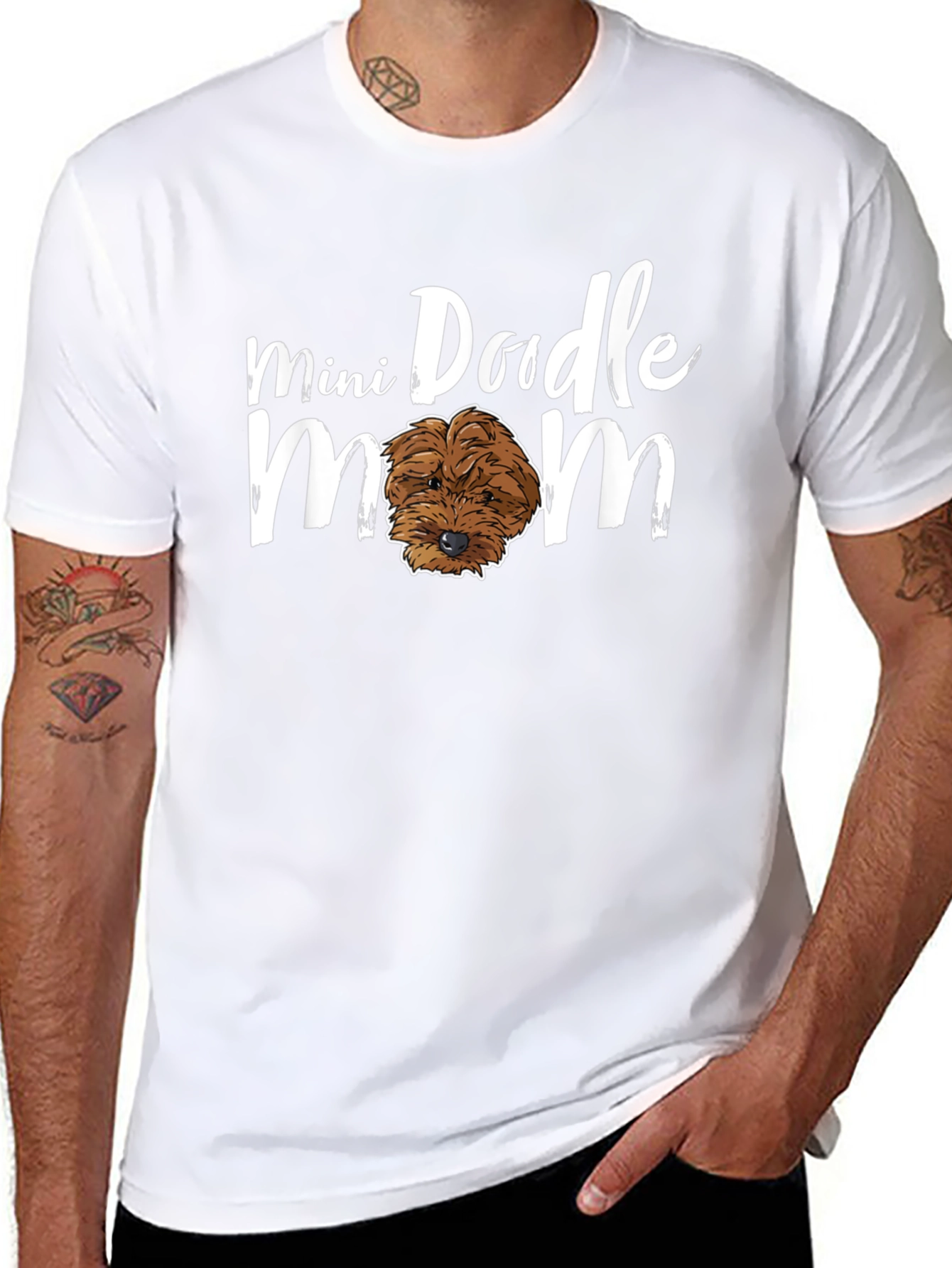 Mini Doodle Mom Graphic Tee - Dog Lover Shirt