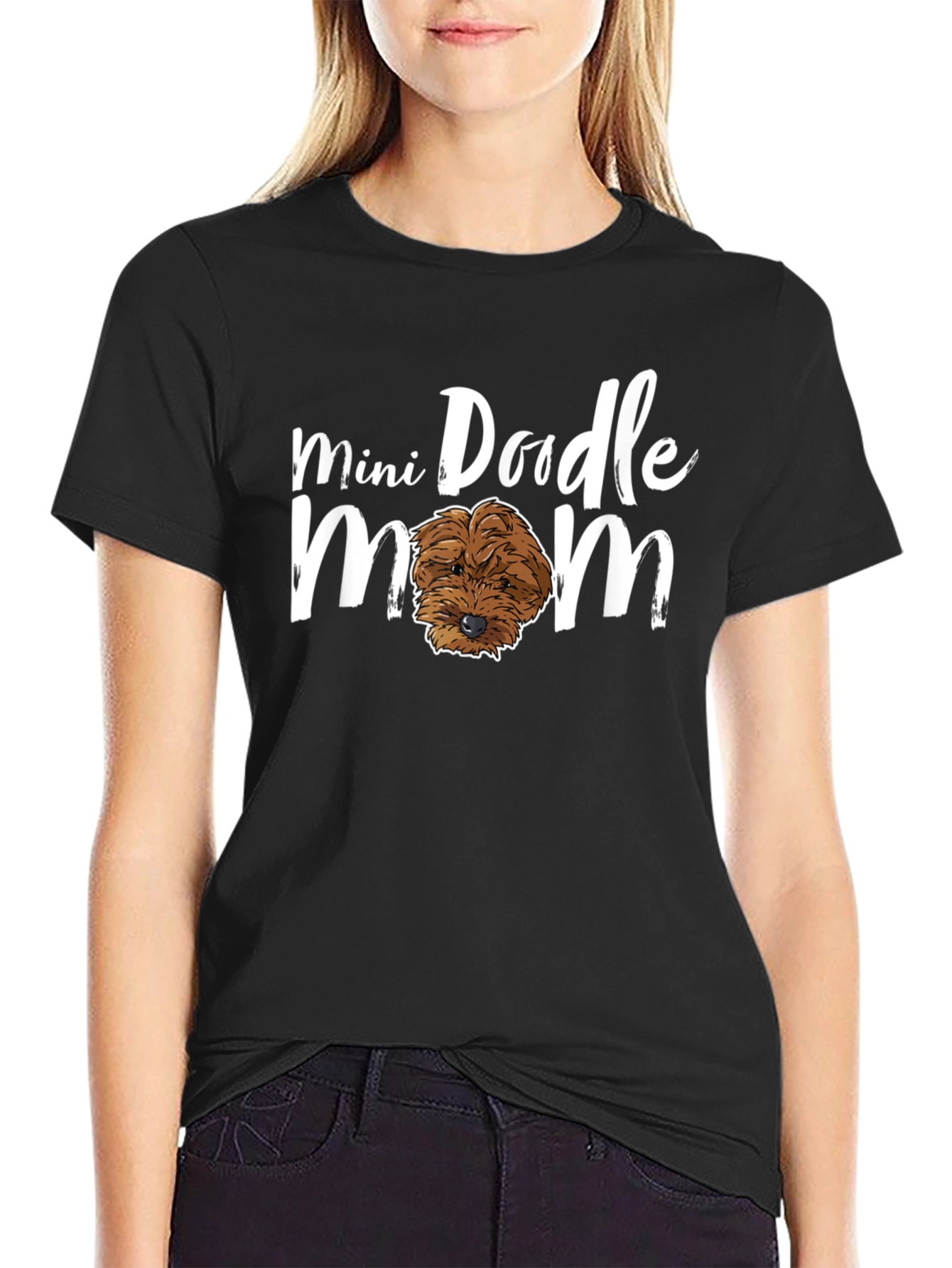 Mini Doodle Mom Graphic Tee - Dog Lover Shirt
