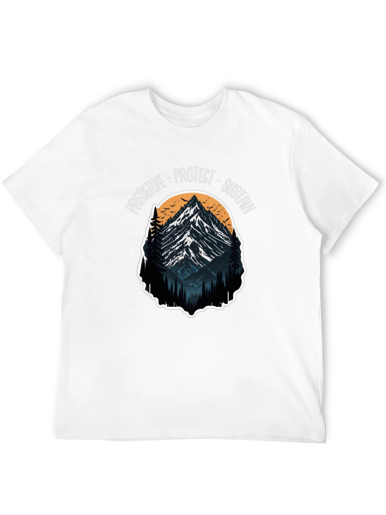 Preserve Protect Sustain Mountain Graphic Tee