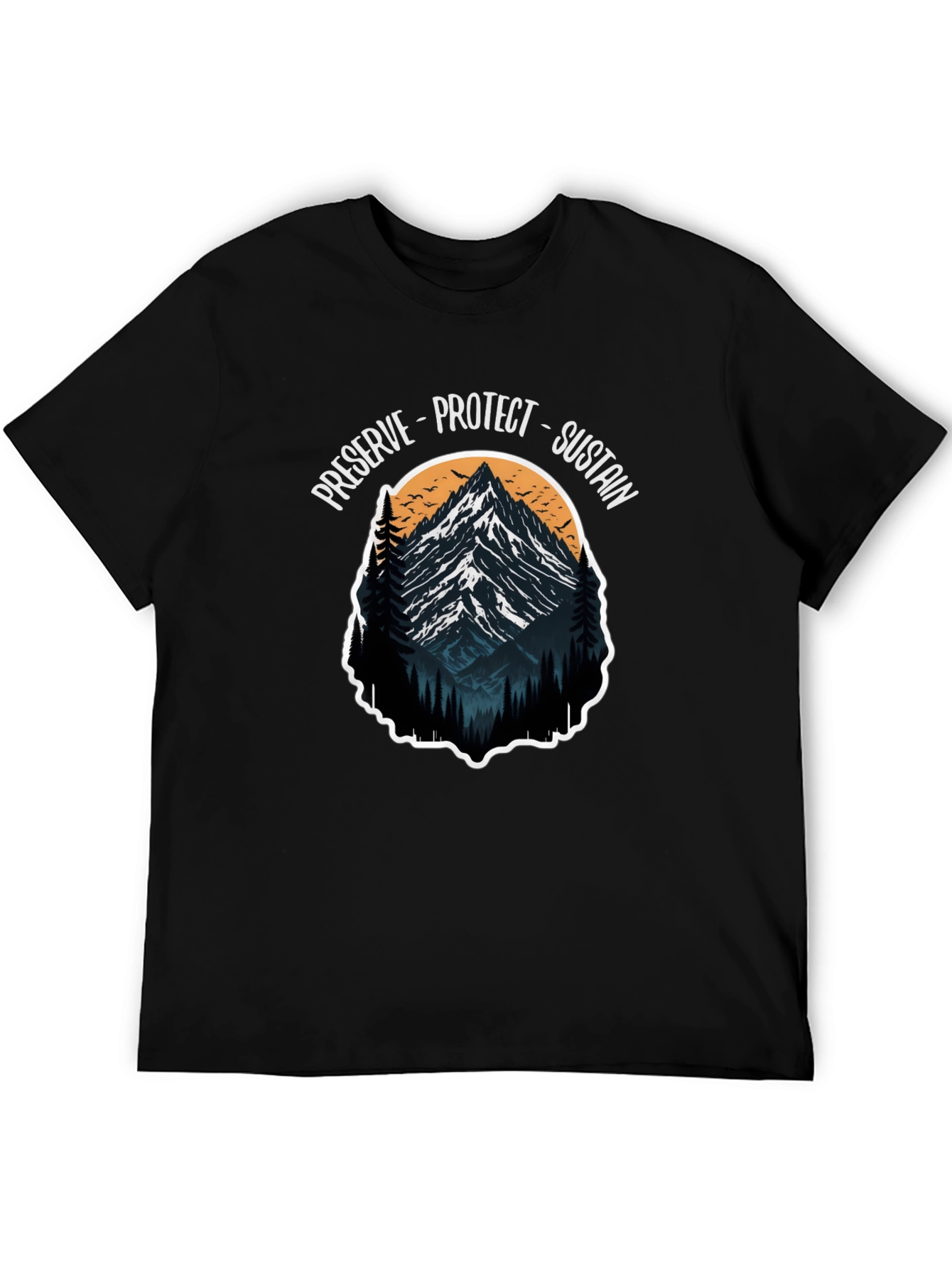 Preserve Protect Sustain Mountain Graphic Tee