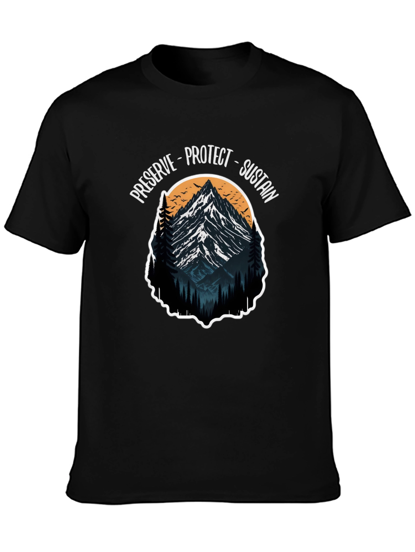Preserve Protect Sustain Mountain Graphic Tee