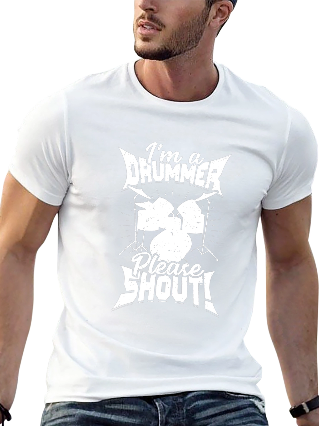 Im a Drummer Please Shout! T-Shirt